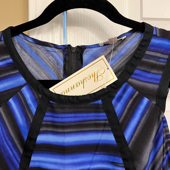 Shoshanna NWT Blue & black dress, NWT, size 10, beautiful, excellent condition. - Picture 7 of 7